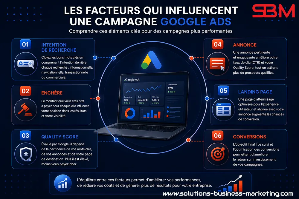 Les facteurs qui influencent une campagne google ADS
