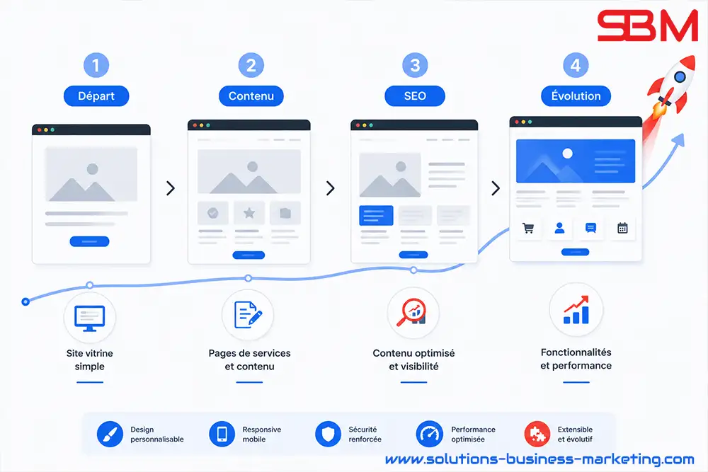 Évolution progressive d'un site WordPress pour accompagner la croissance d'une PME Évolution progressive d'un site WordPress pour accompagner la croissance d'une PME