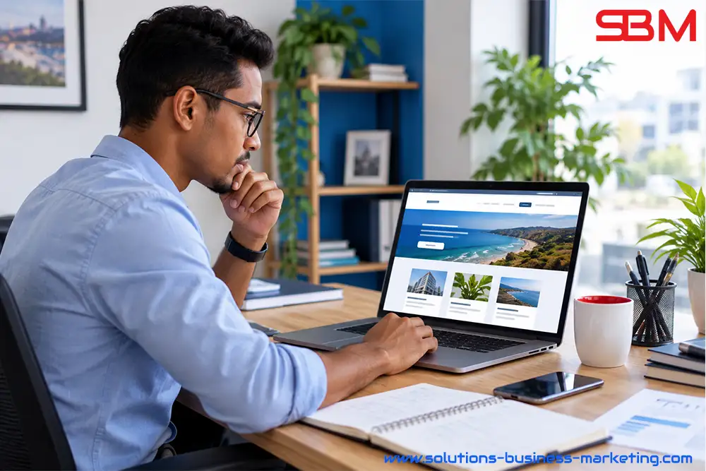 Professionnel optimisant la vitesse de chargement d'un site internet